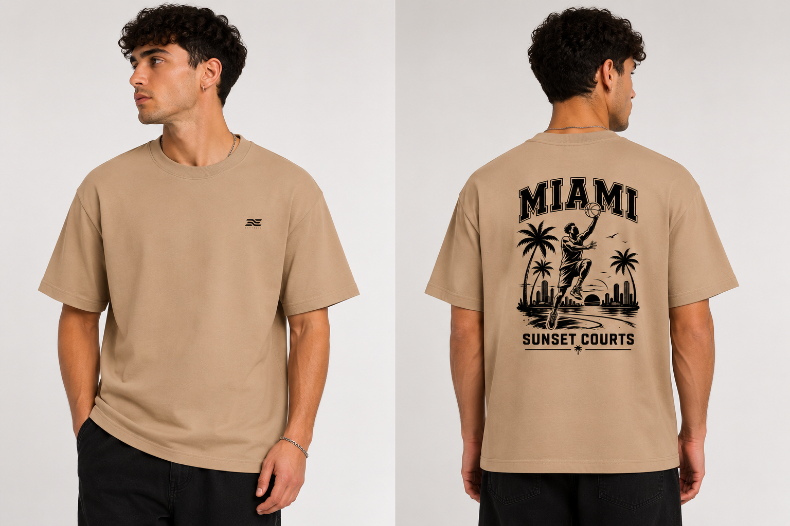 Miami  -  Heavy Basketball Shirt