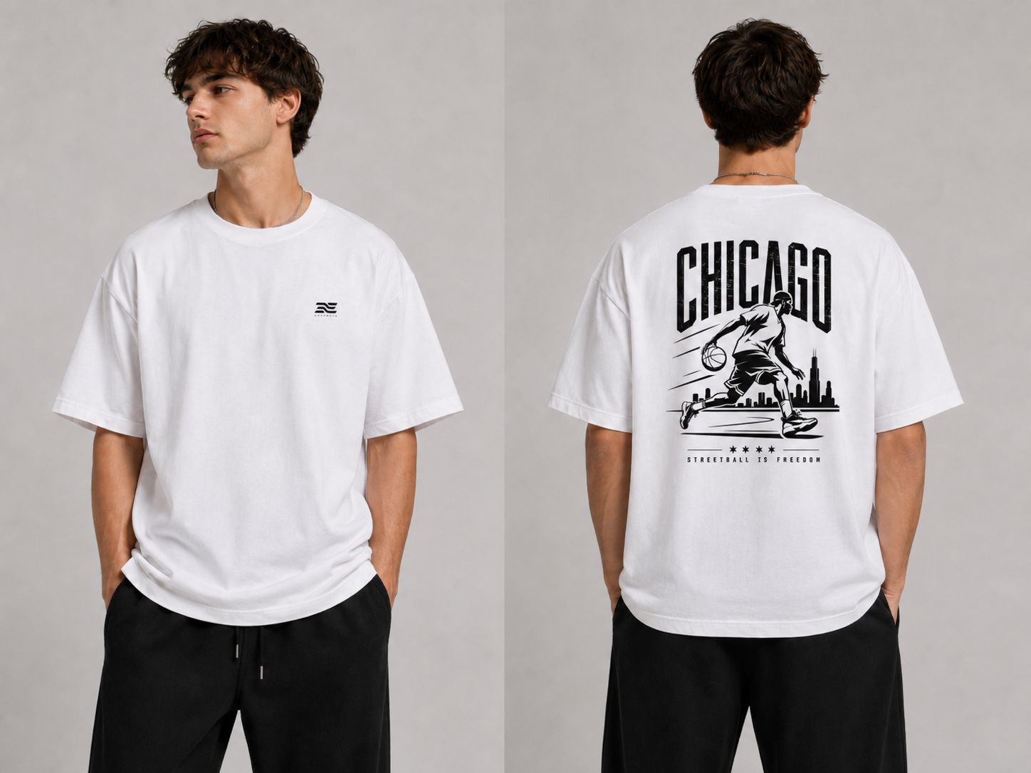 Chicago   -  Heavy Basketball Shirt