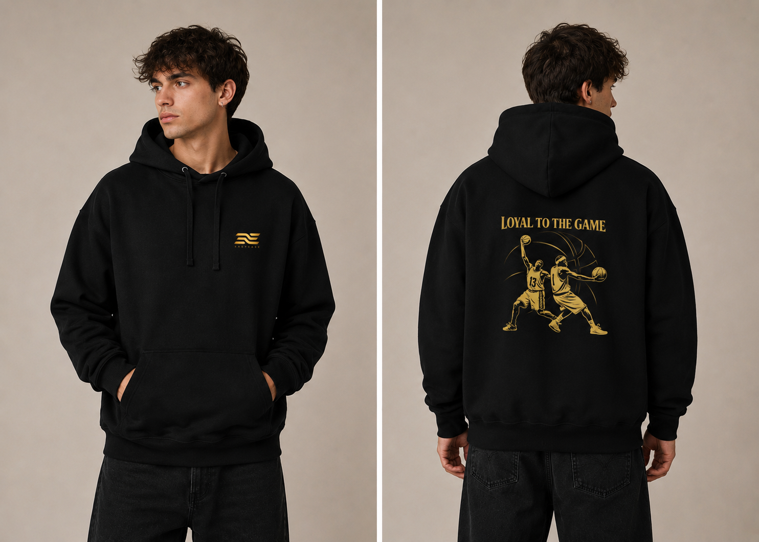 Loyal Oversized Basketball Hoodie