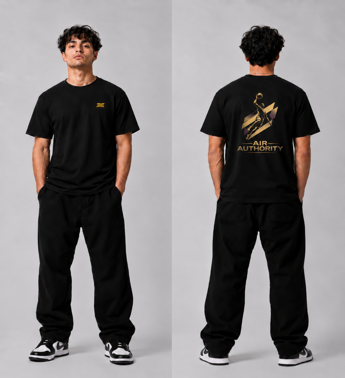 Authority Heavy Basketball Shirt – Front- und Rückansicht