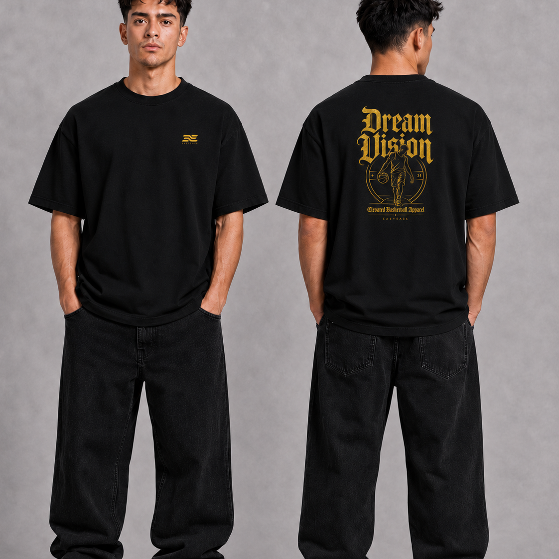 Dream Vision Heavy Basketball Shirt – Front- und Rückansicht