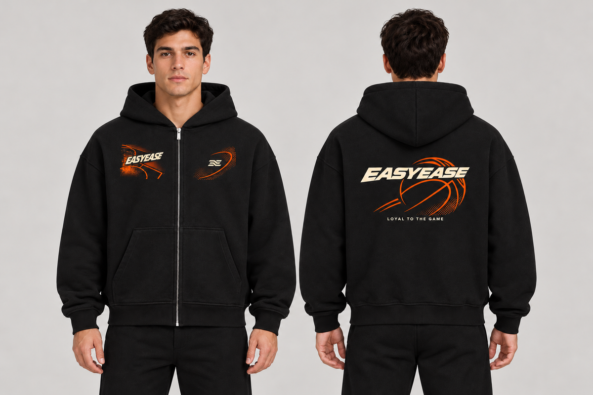 EASYEASE Court Energy – Oversized Zipper Hoodie
