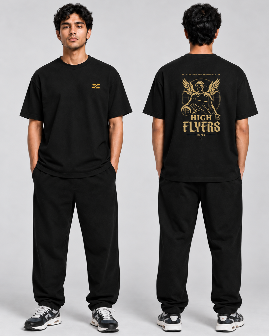 High Flyers Heavy Basketball Shirt – Front- und Rückansicht
