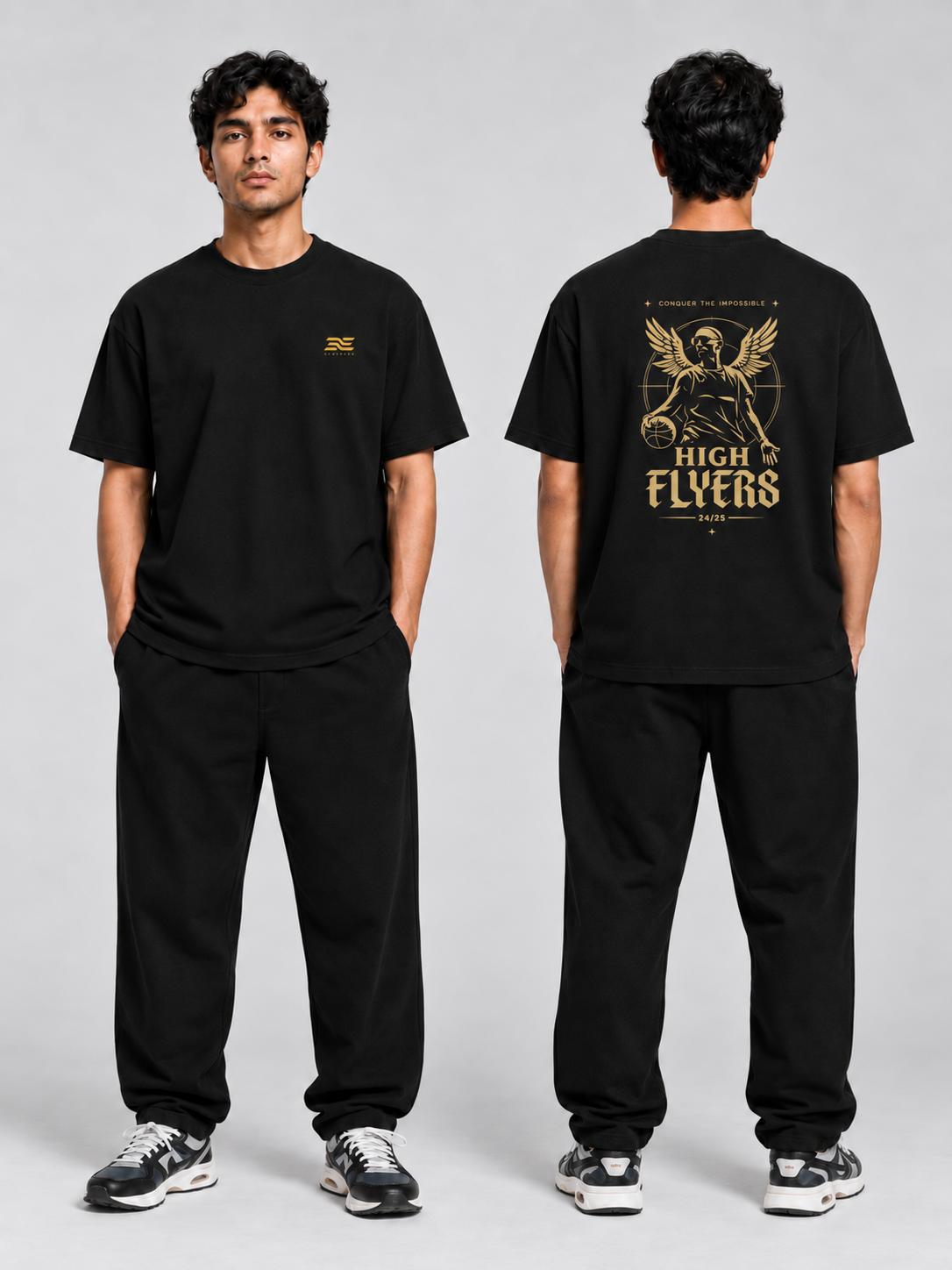 High Flyers Heavy Basketball Shirt – Front- und Rückansicht