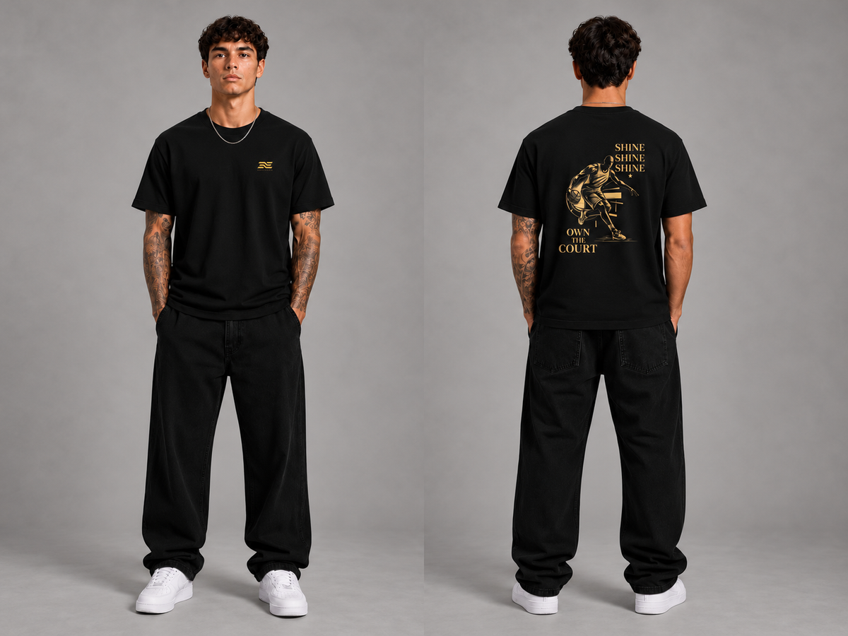 Shine Heavy Basketball Shirt – Front- und Rückansicht