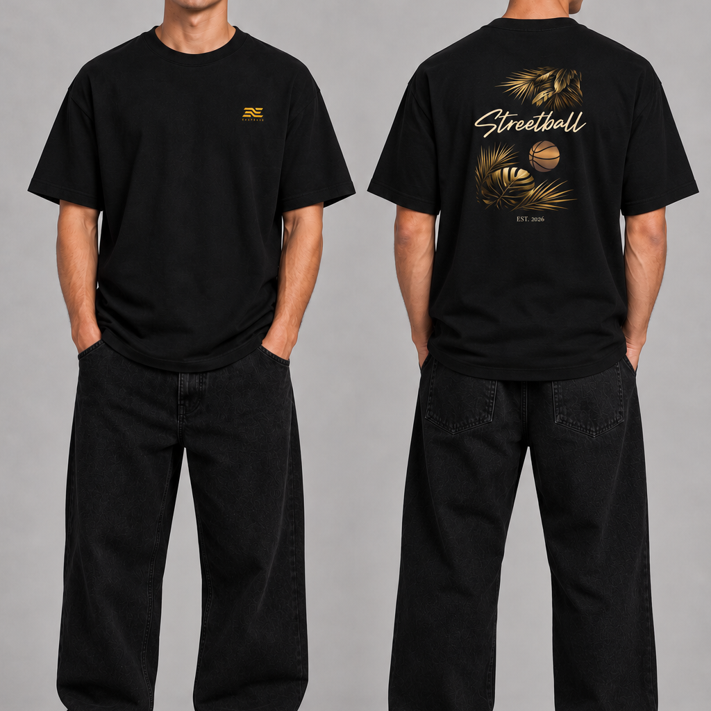 Streetball Heavy Basketball Shirt – Front- und Rückansicht